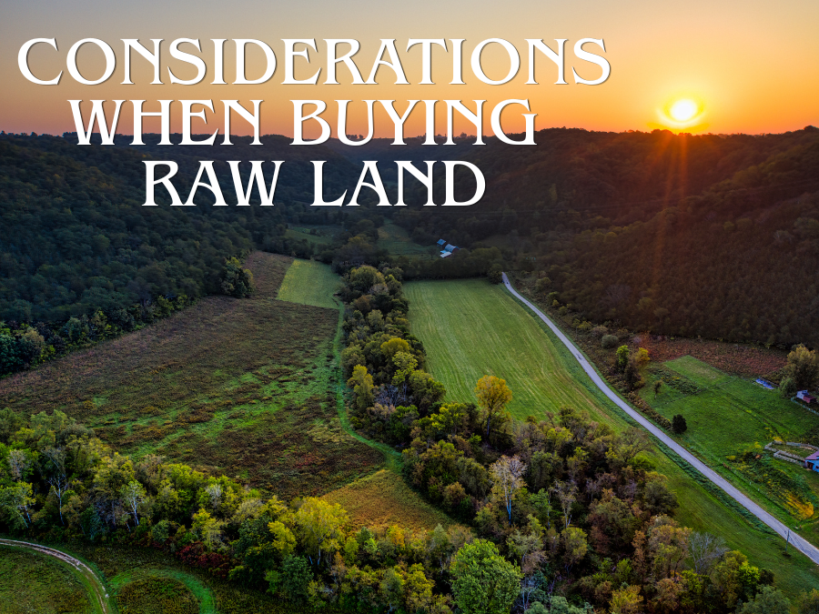 Considerations When Buying Raw Land Blog Post Image